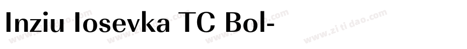 Inziu Iosevka TC Bol字体转换